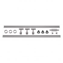 1-Fase Spanningsrail Set 3 x PURI zilvergrijs