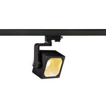 EURO CUBE SPOT Zwart 1xLED 3000K 60D 3-Fase