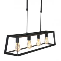 Hanglamp Buckley Modern Zwart 1705ZW 4x40W