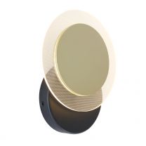 Plafondlamp Lido Modern Zwart / Goud 2564GO 8W 700LM