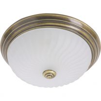 Plafondlamp Ceiling and wall Klassiek Brons / Wit 2779BR 2x60W