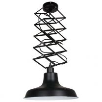 Hanglamp Flex Industrieel Zwart / Wit 7654ZW 60W