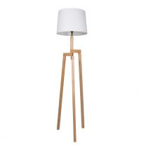 Vloerlamp Sabi Modern Wit / Hout 7661BE 40W