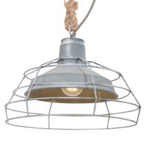 Hanglamp Dina Landelijk Grijs / Bruin 7776GR 60W