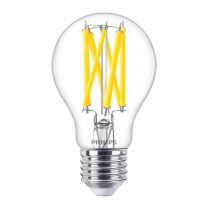 Philips MASTER LED E27 Peer Filament Helder 10.5W 1521lm - 927 Zeer Warm Wit |Vervangt 100W