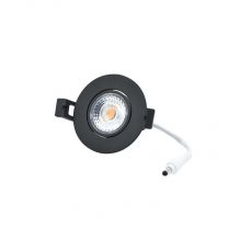 LED Camini Downlight Rond Kantelbaar Dimbaar 8W 36D Zwart 2.700K IP44