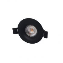 LED Camini Downlight Rond Vast Dimbaar 8W 36D Zwart 2.700K IP44