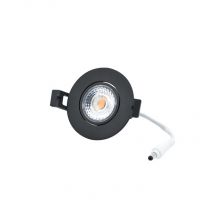 LED Camini Downlight Rond Kantelbaar CTA Dimbaar 8W 36D Zwart 2000K-2700K