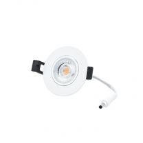 LED Camini Downlight Rond Kantelbaar Dimbaar 8W 36D Wit 2.700K IP44