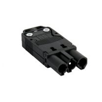 Connector Plat EPCOM/3 Male Zwart