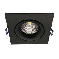 The Solution LED Inbouwspot Dim to Warm 9W 765LM 30D Zwart 1800-2800K VIERKANT