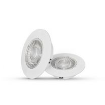 LED Cabiled Downlight Dimbaar set 2x4W 2700K 260LM Wit IP44