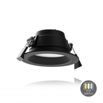 LED DOWNLIGHT GEOLUX ZWART CCT-SWITCH 10W Ø90