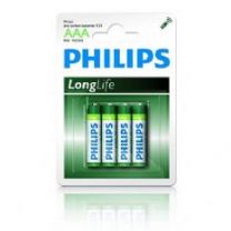 Philips R03 Longlife 1,5V potlood 4 x AAA