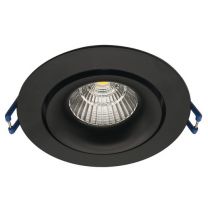 The Solution LED Inbouwspot Kantelbaar 9W 827 765lm 30D Zwart ROND